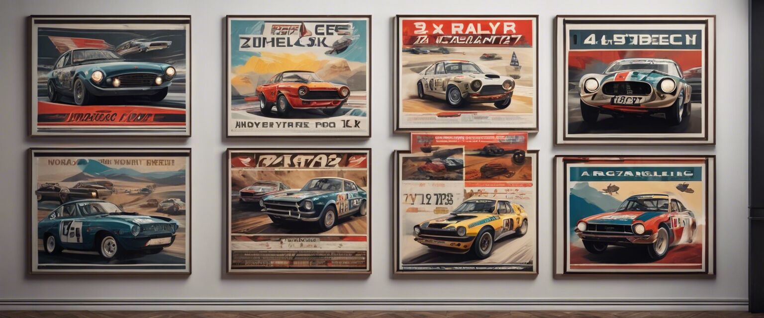 Vintage Rally Poster Display