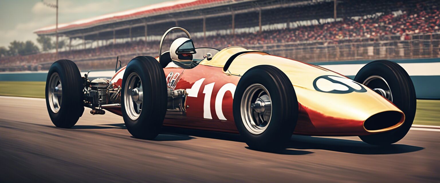 Vintage 1950s Indy 500 Poster