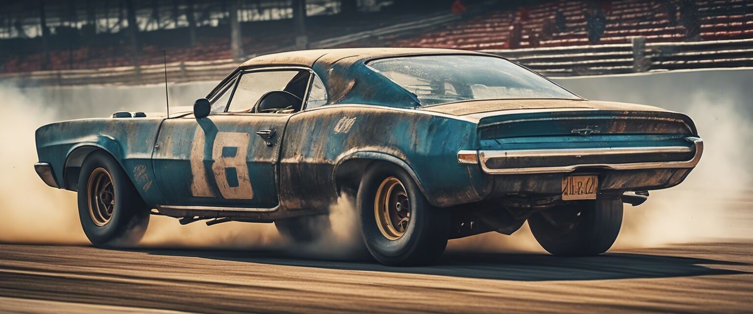 Vintage Drag Racing Poster